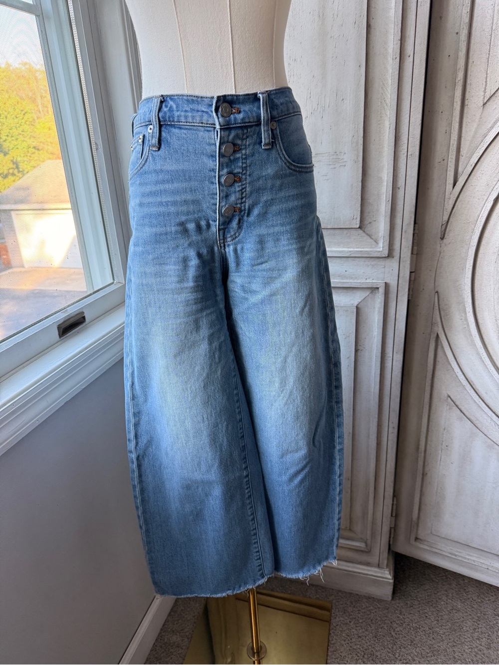 Madewell Wide Leg Crop Jeans